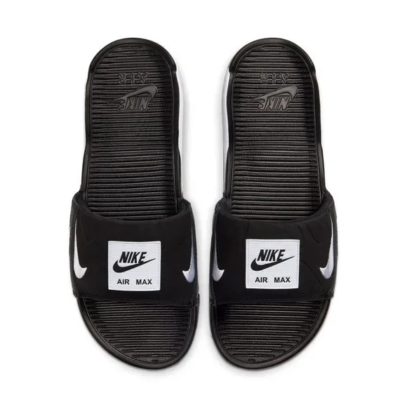 [BQ4635-002] Mens Nike AIR MAX 90 SLIDE 'BLACK WHITE' - Picture 2 of 4